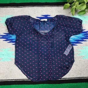 Abercrombie Kids Juniors Polka Dot TopSz. L